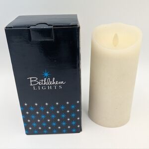 Bethlehem Lights LED Flameless Wax Pillar Candle Timer NIB Battery Operated